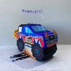 PIÑATA 40 CM MONSTER TRUCK AZUL