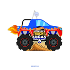 PIÑATA 40 CM MONSTER TRUCK AZUL