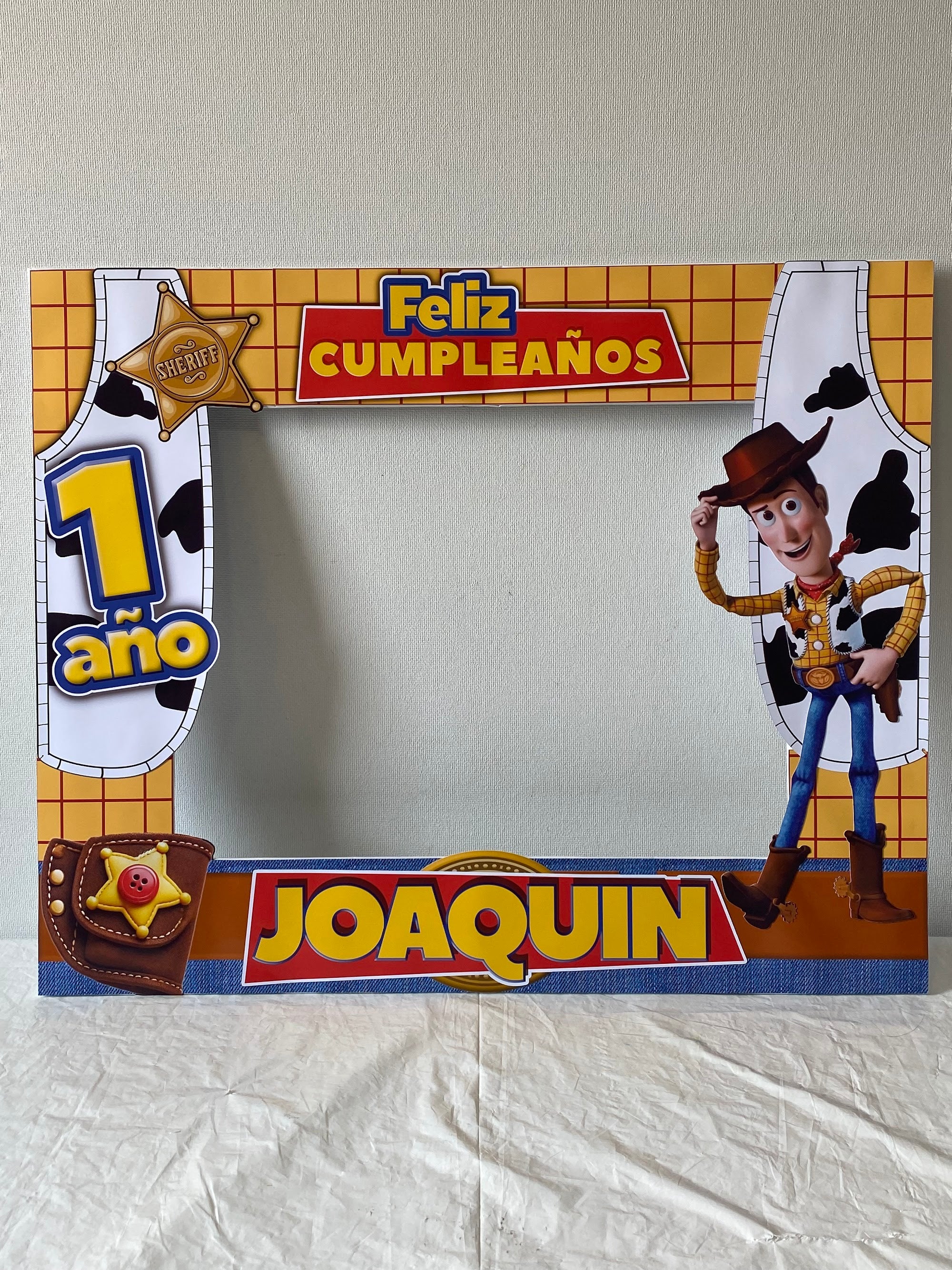 CUADRO SELFIE WOODY 77X55CM