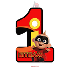 PIÑATA 40 CM NUMERO 1 JACK DE LOS INCREIBLES