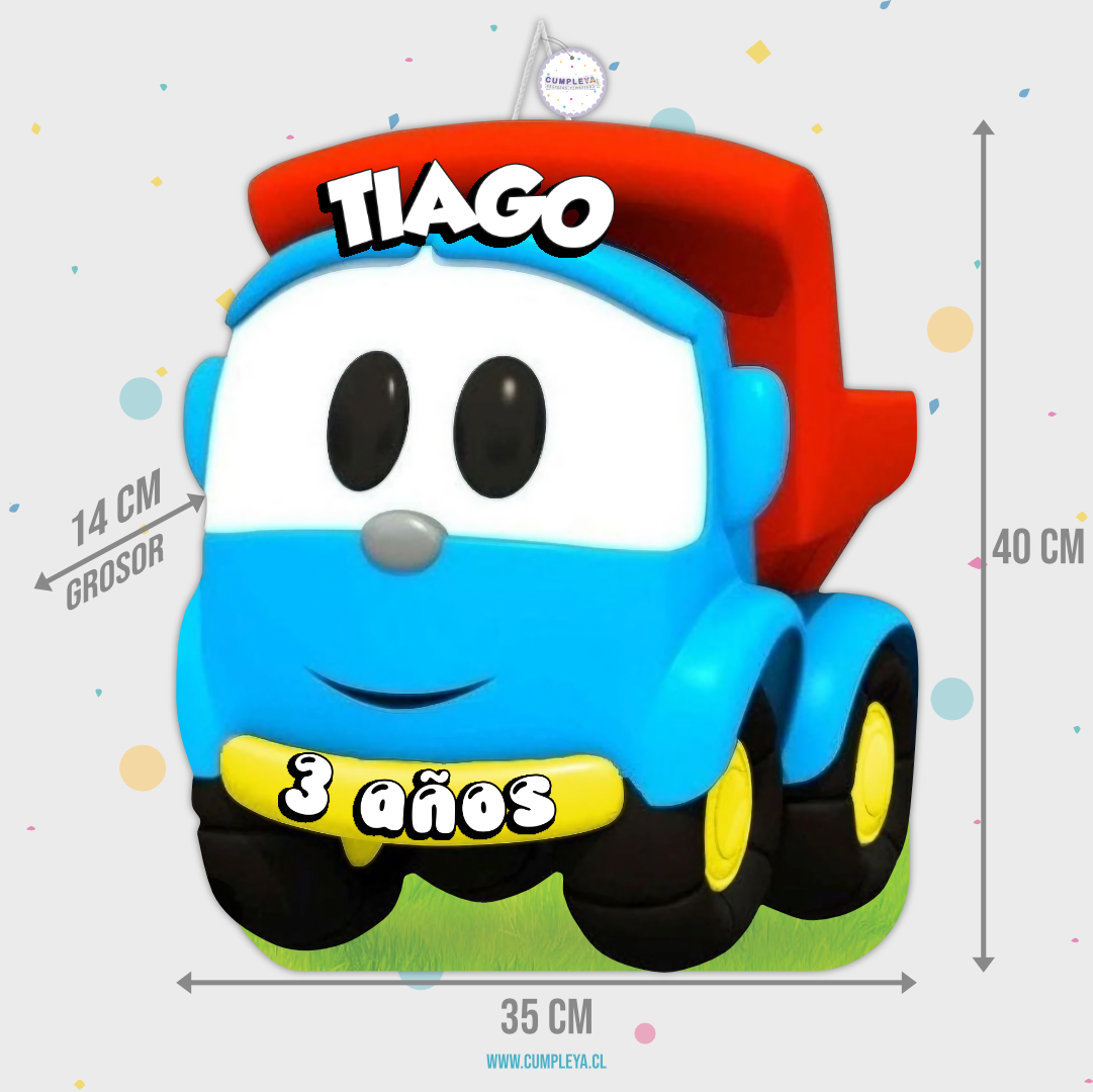 PIÑATA 40 CM LEO DE CAMION