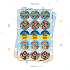 30 STICKER CIRCULARES 5 X 5 CM TOYS STORY