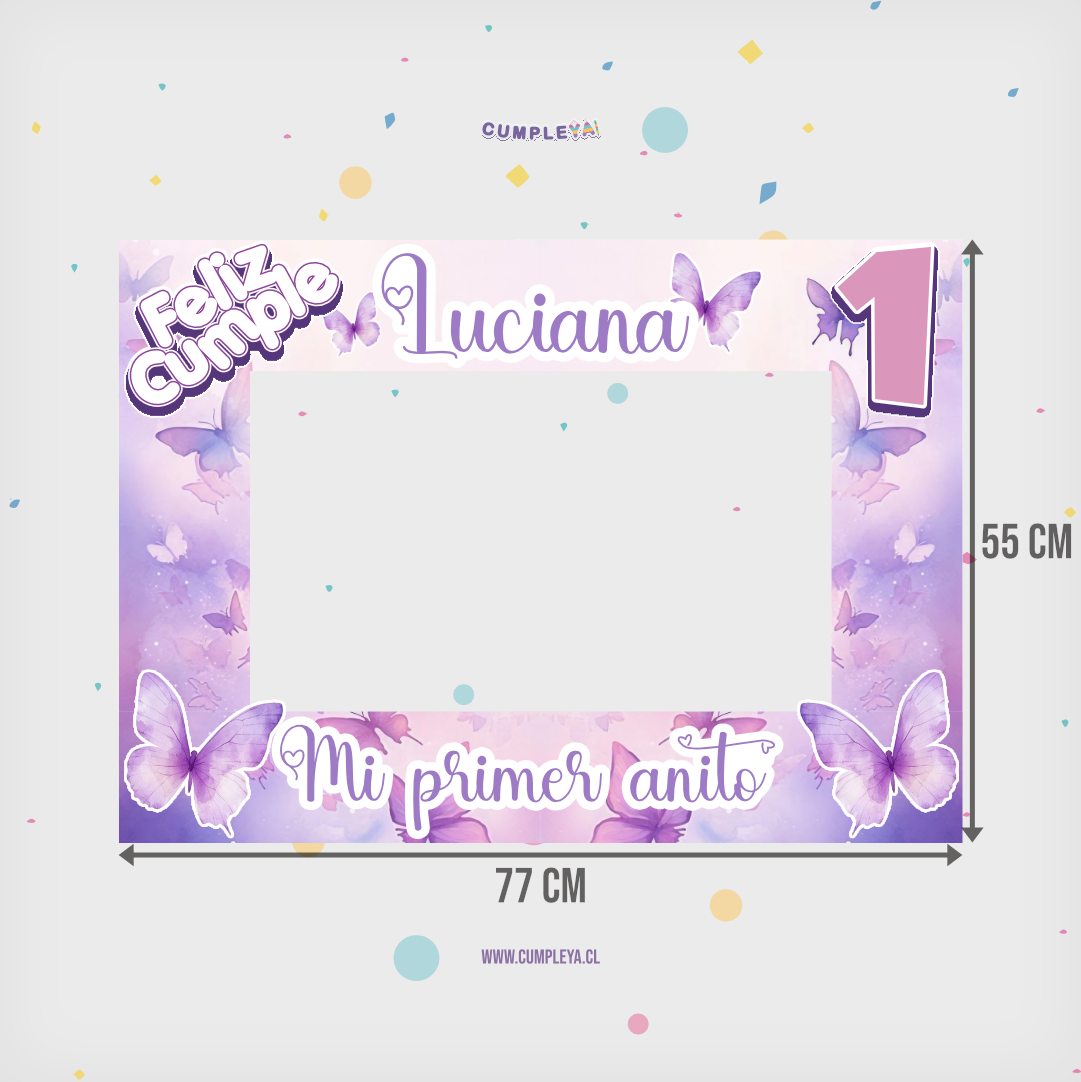 CUADRO SELFIE MARIPOSA 77X55CM