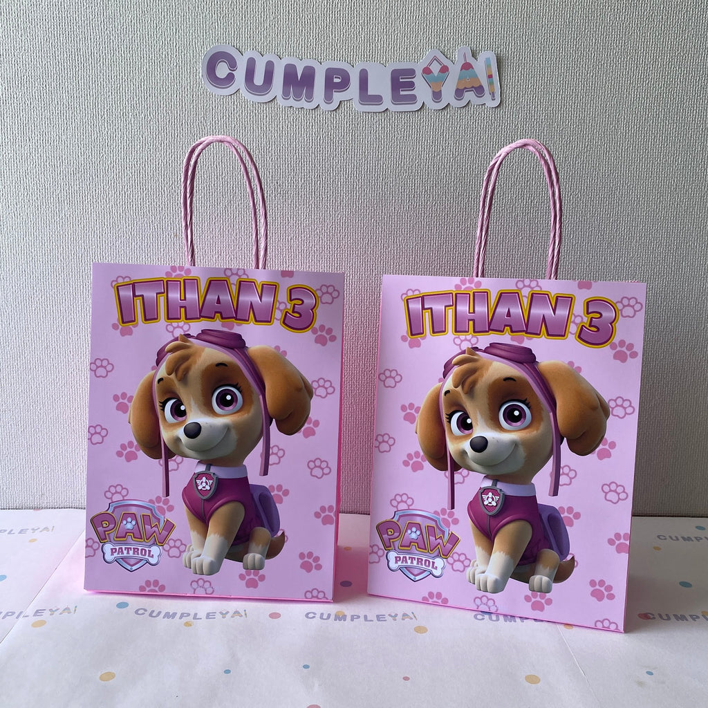 BOLSA SORPRESA SKYE PERSONALIZADA 16X21X8CM