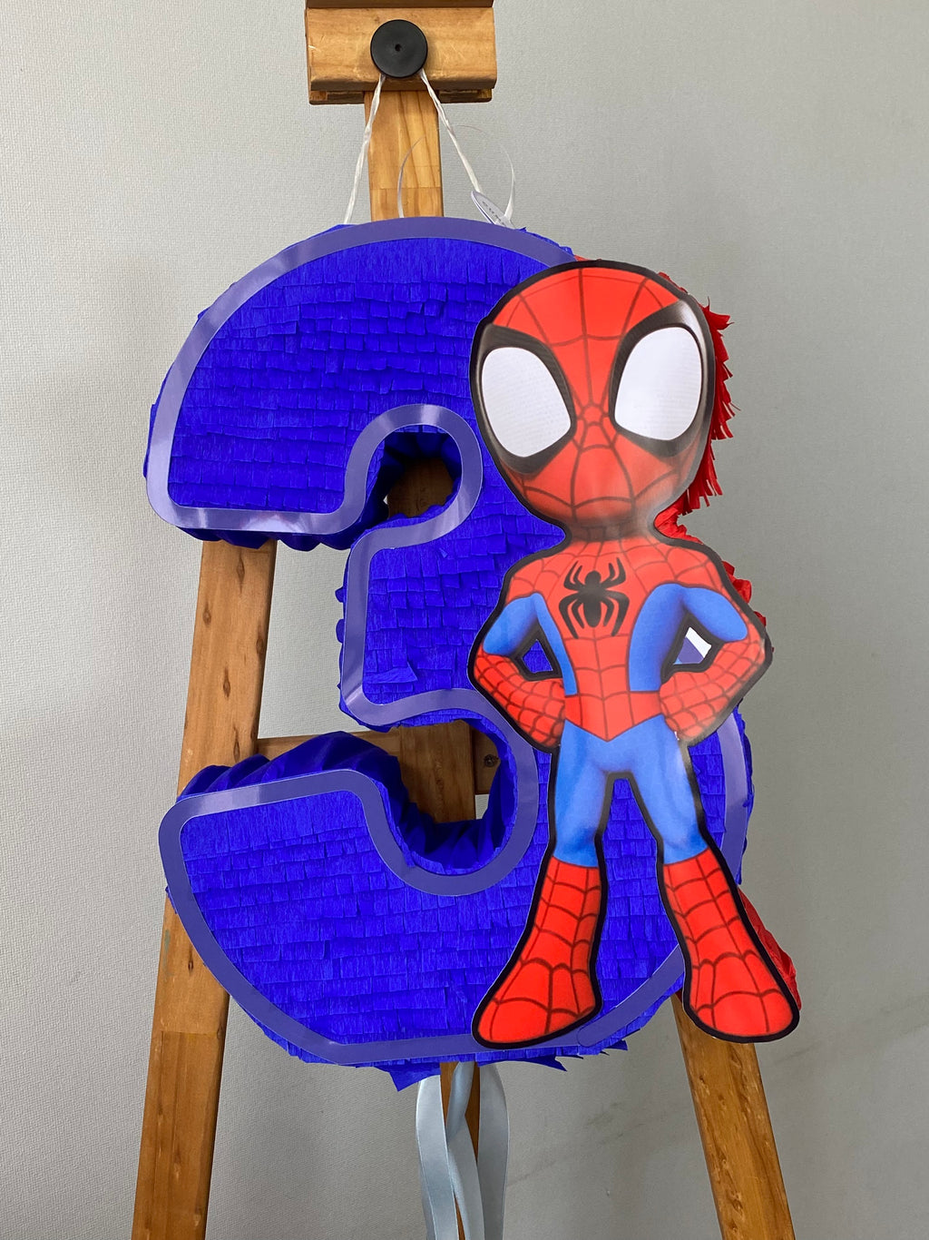 PIÑATA SPIDER-MAN SPIDEY NIÑO NÚMERO 3 40CM PREMIUM