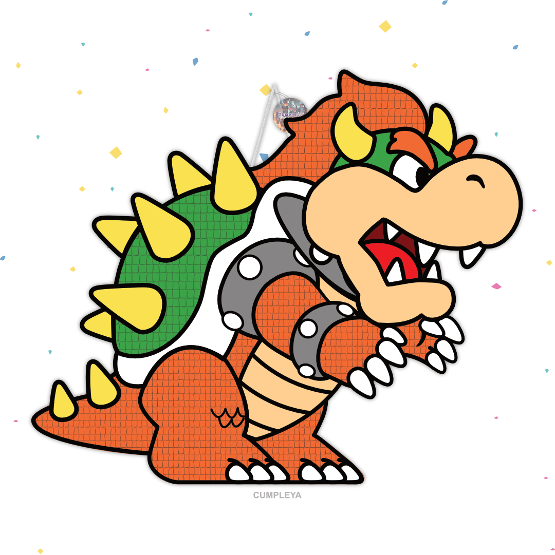 PIÑATA BOWSER DE MARIO BROS 60CM PREMIUM