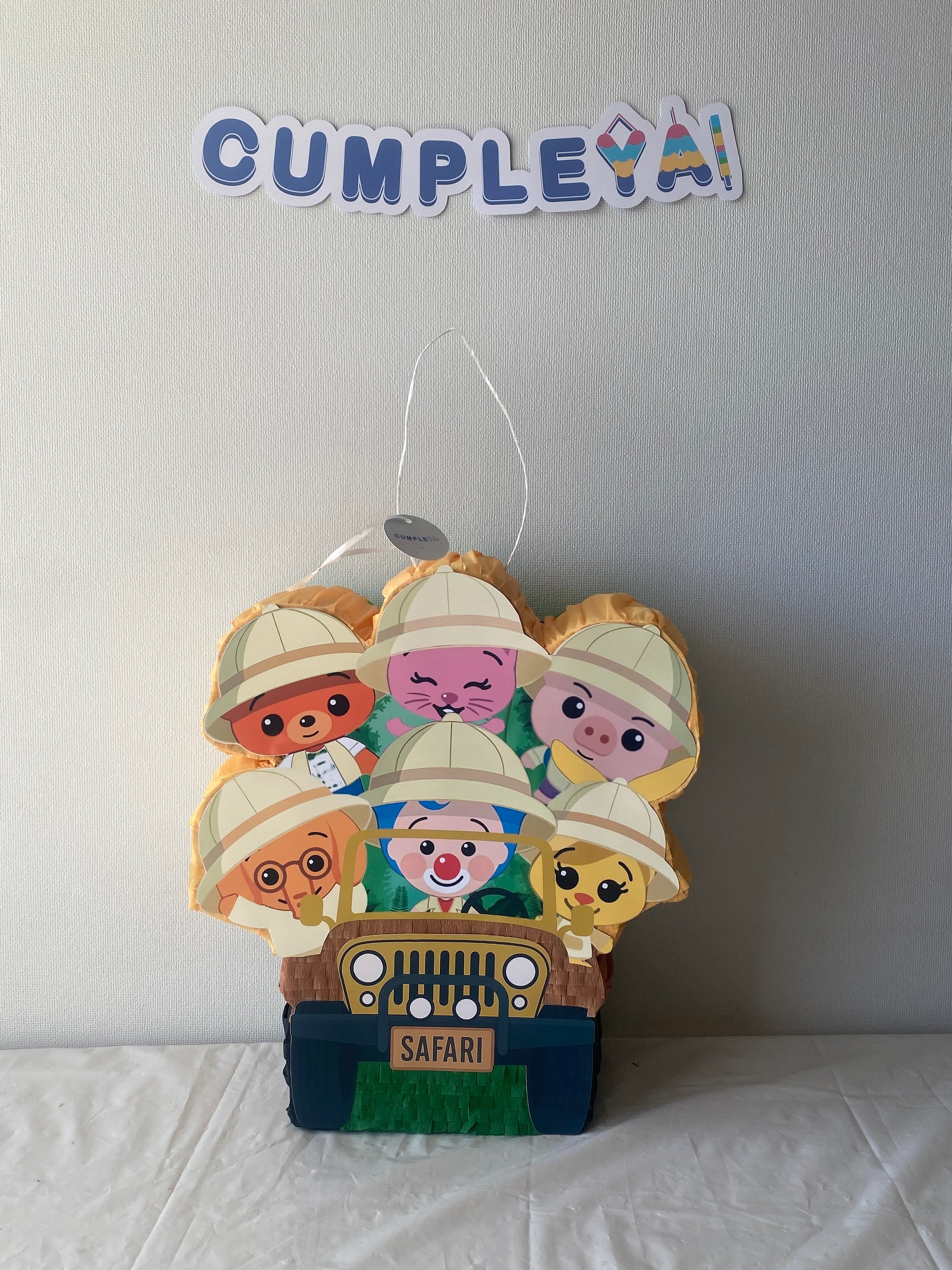 PIÑATA JEEP SAFARI PLIM PLIM 40CM PREMIUM