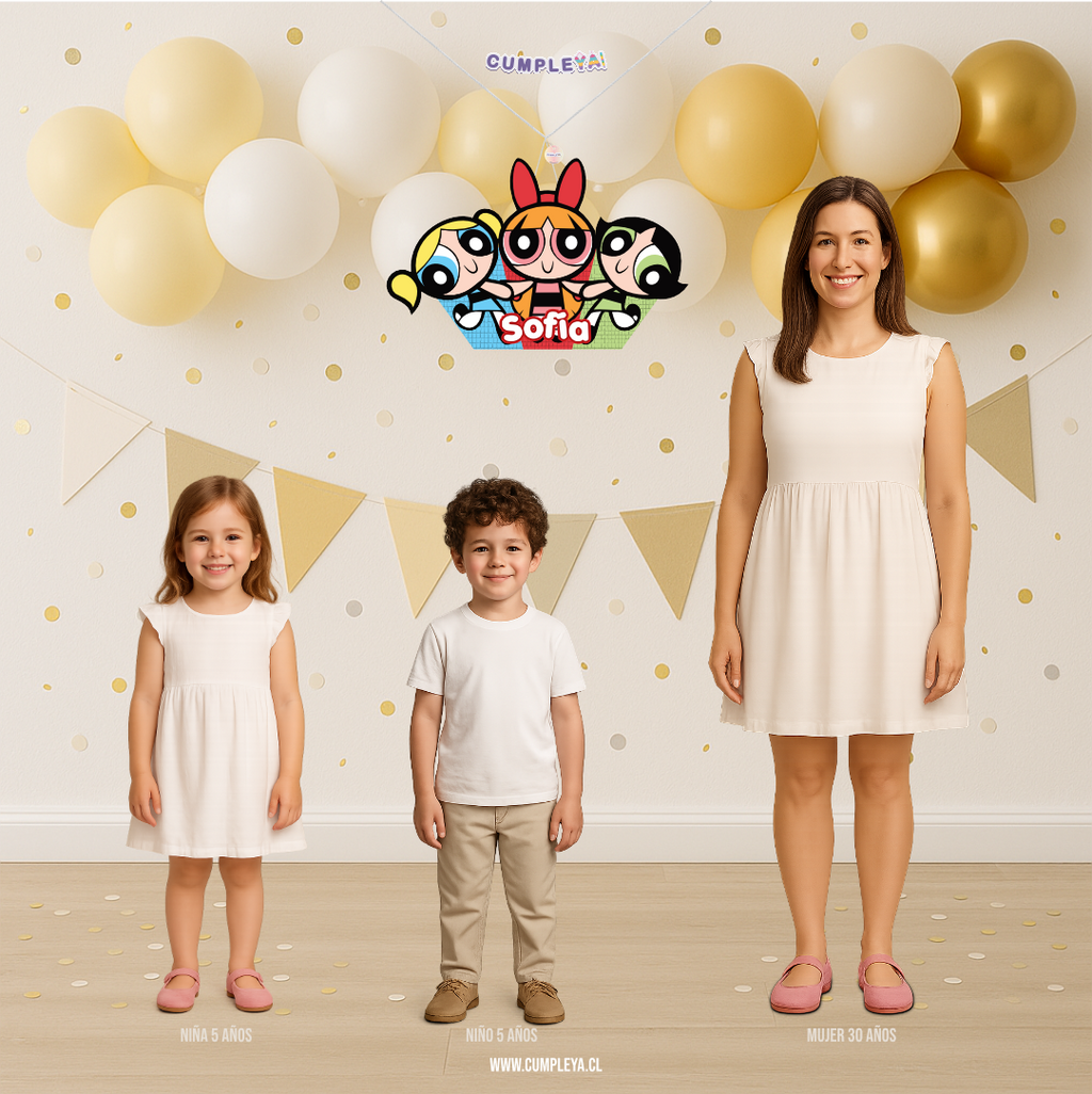 PIÑATA LAS CHICAS SUPER PODEROSAS 60CM PREMIUM