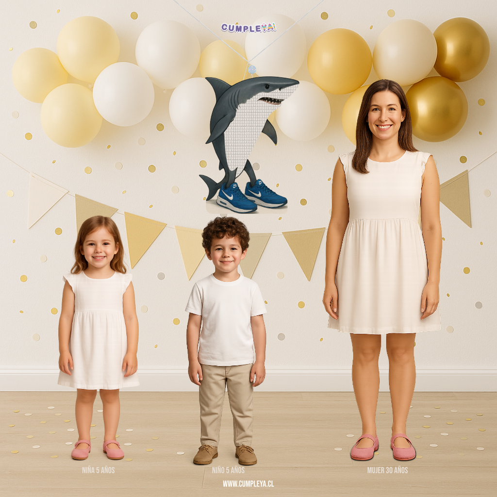 PIÑATA TIBURON BRAINROT TRALALERO 60CM PREMIUM