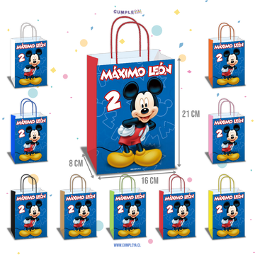 BOLSA SORPRESA 16 × 21 × 8 CM MICKEY