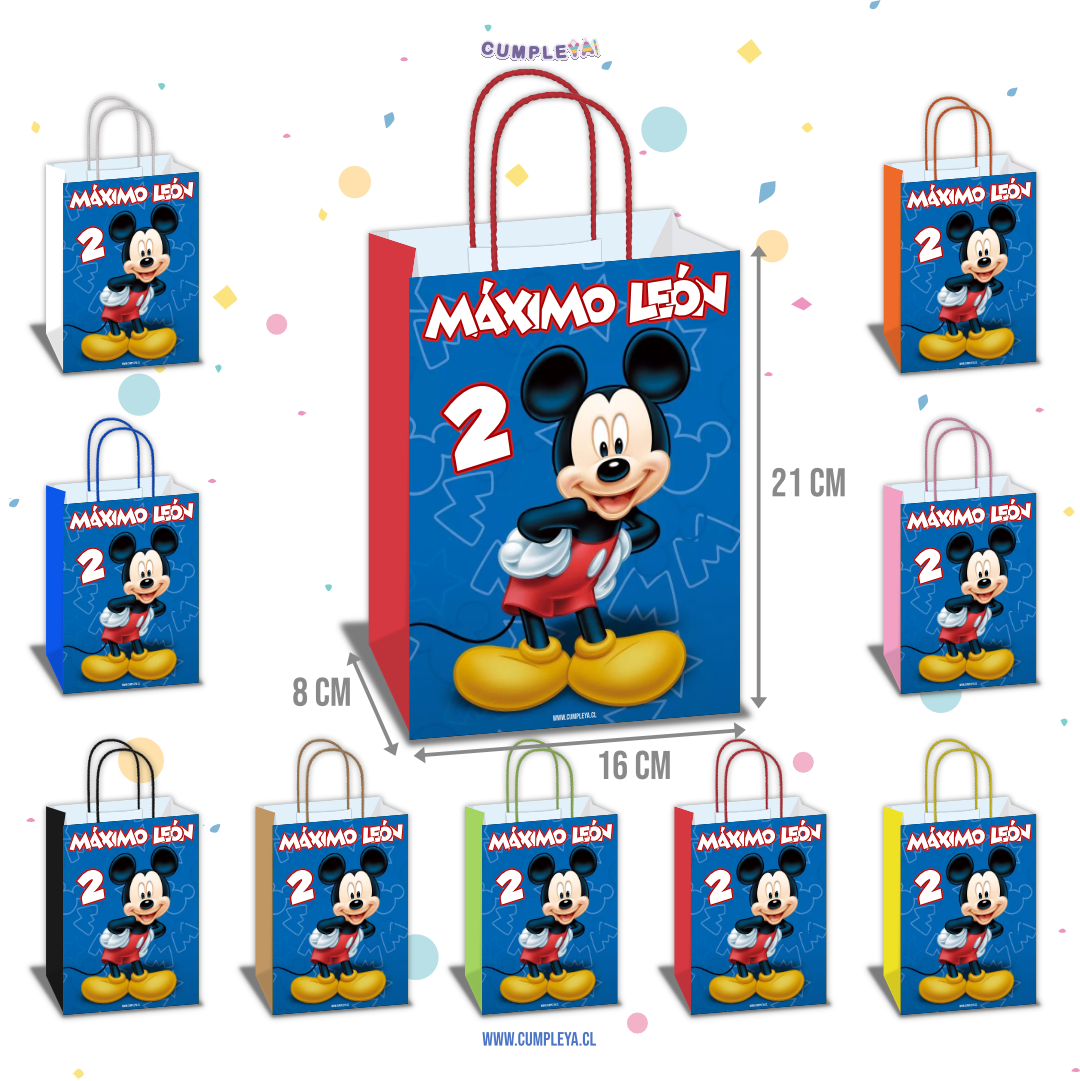 BOLSA SORPRESA 16 × 21 × 8 CM MICKEY