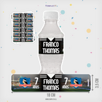 STICKER PARA BOTELLA 12 U