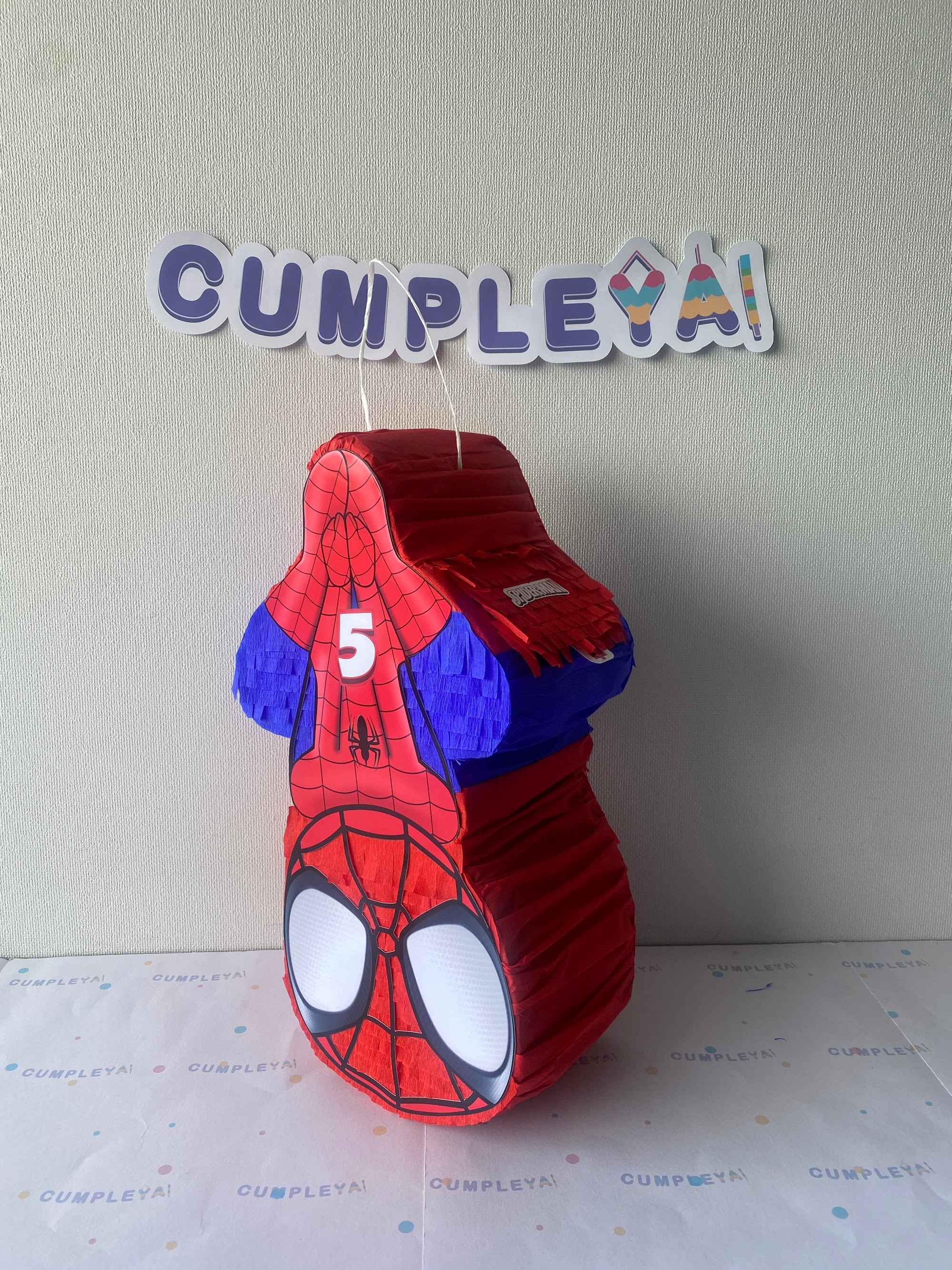 PIÑATA SPIDERMAN DE CABEZA 40CM PREMIUM