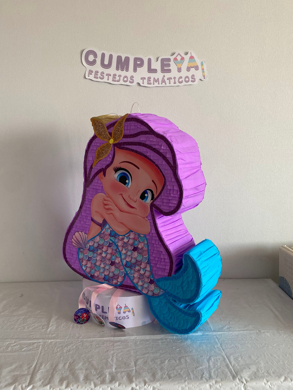 PIÑATA SIRENITA BEBE 60CM PREMIUM