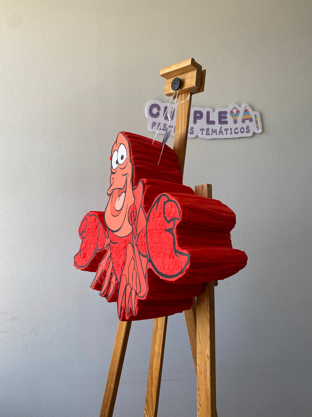 PIÑATA CANGREJO SEBASTIAN 40CM PREMIUM