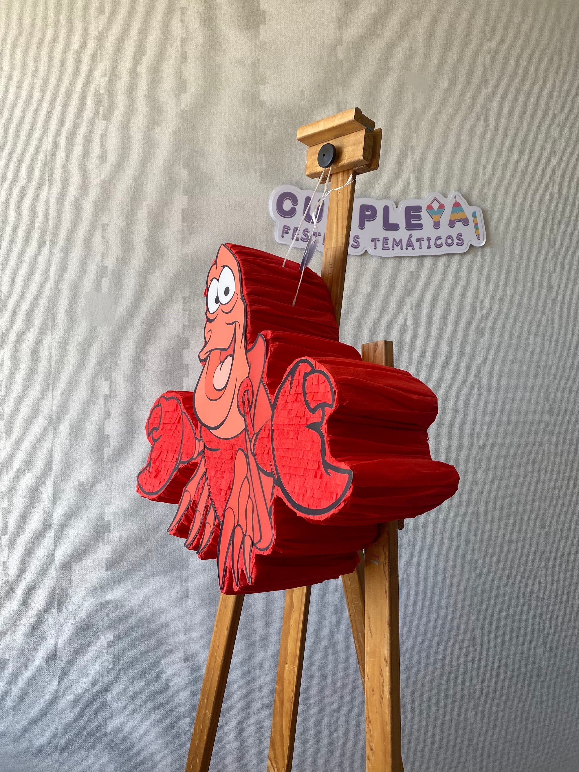 PIÑATA CANGREJO SEBASTIAN 40CM PREMIUM