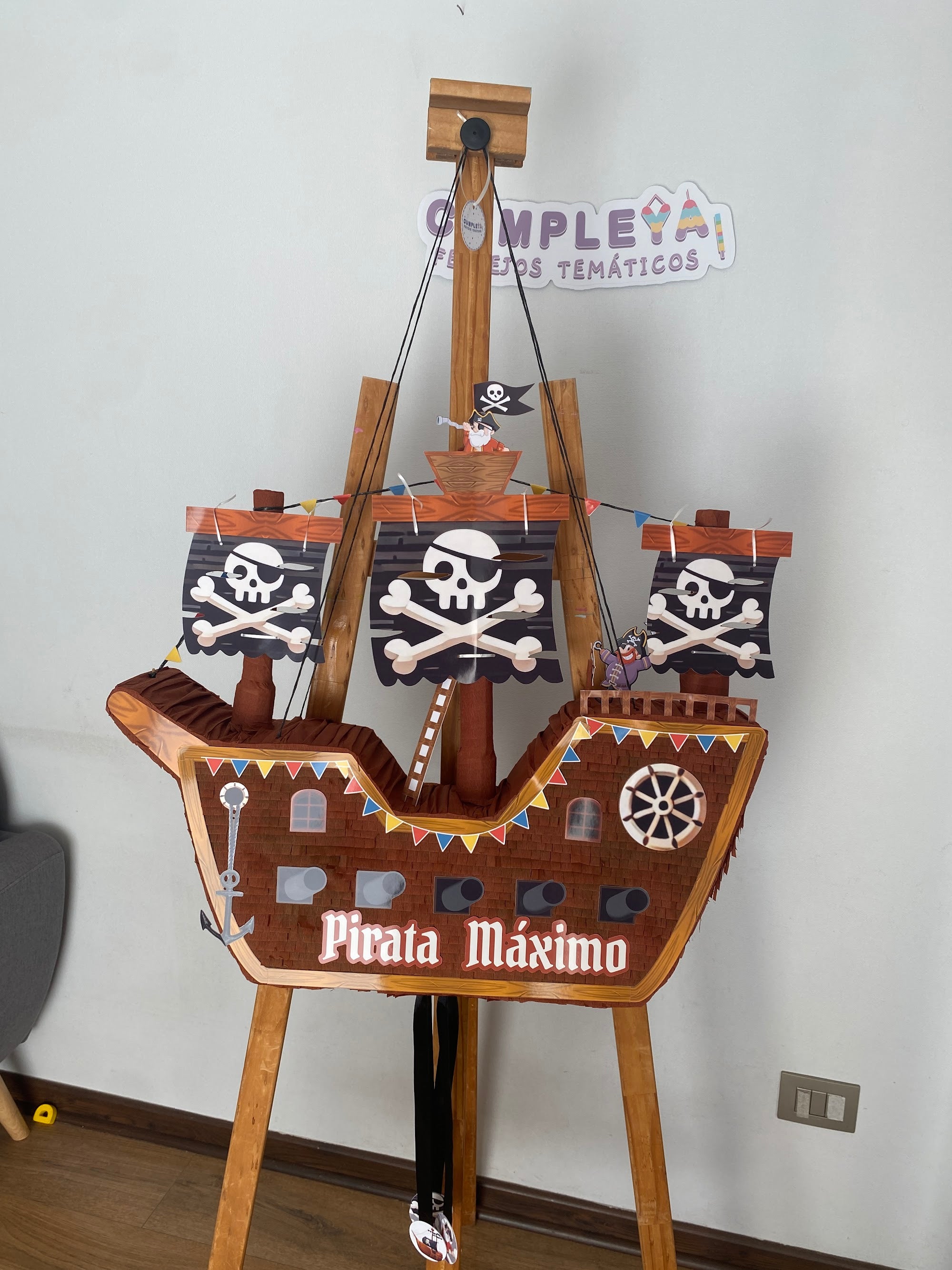 PIÑATA BARCO PIRATA 60CM PREMIUM