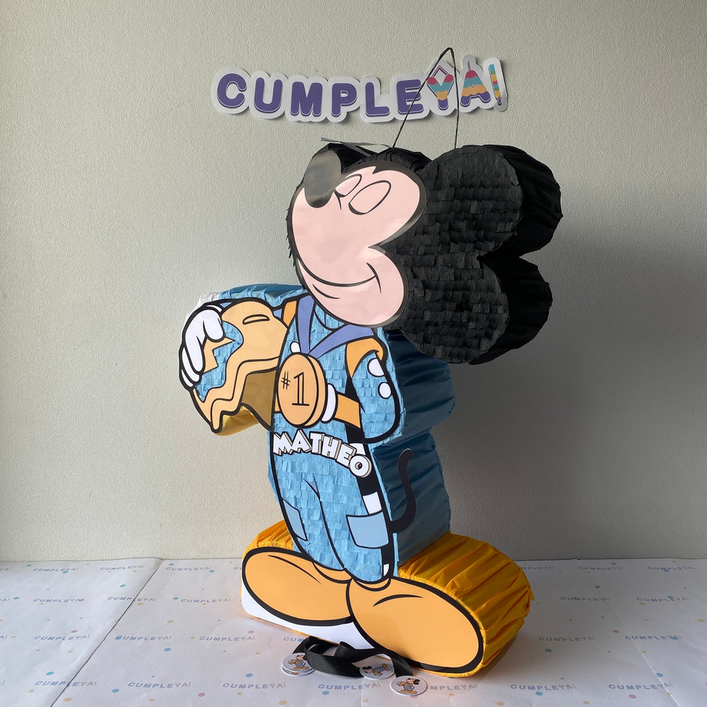 PIÑATA MICKEY MOUSE CARRERA 60CM PREMIUM