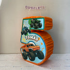PIÑATA 40 CM MONSTER JAM NUMERO 5