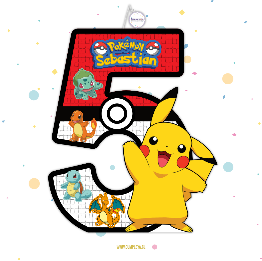 PIÑATA NUMERO 5 PIKACHU