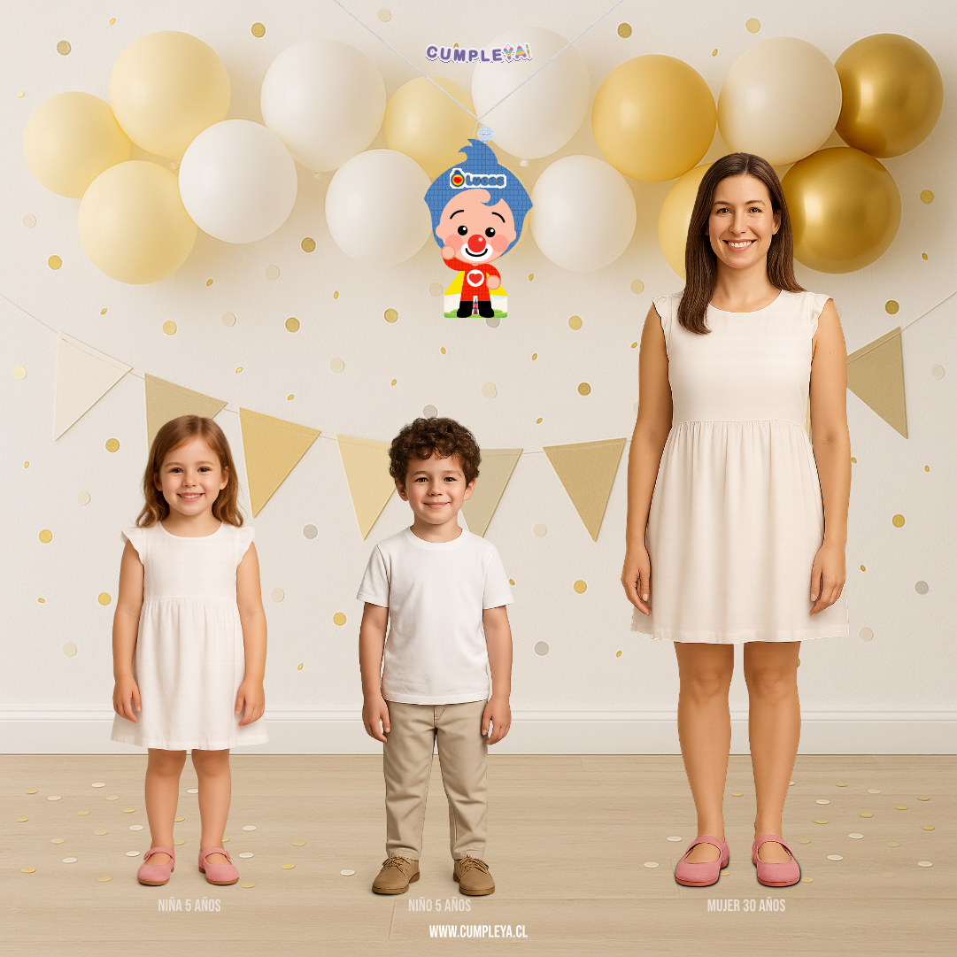 PIÑATA PLIM PLIM DE PIE 40CM PREMIUM