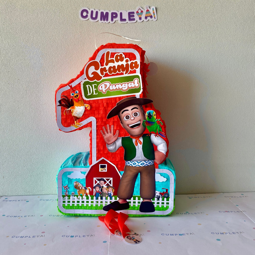 PIÑATA NUMERO 1 LA GRANJA DEL ZENON 40CM PREMIUM