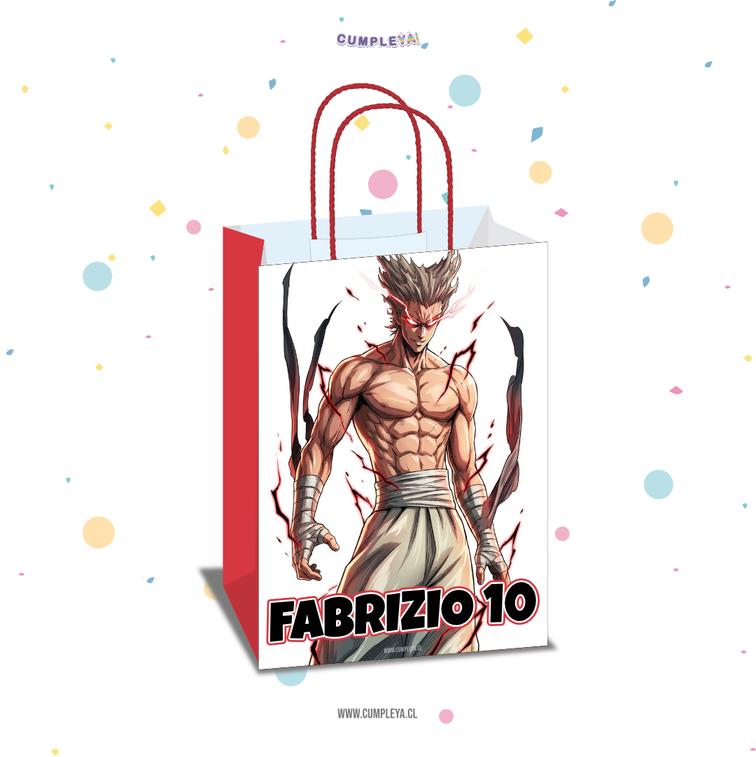 BOLSA SORPRESA 16 × 21 × 8 CM GAROU DE ONE PUNCH MAN
