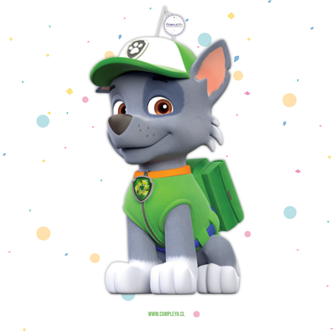 PIÑATA 40 CM ROCKY DE PAW PATROL