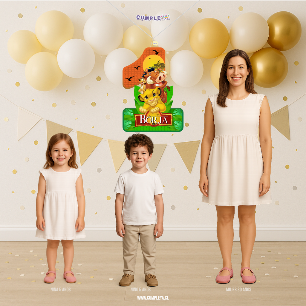 PIÑATA NUMERO UNO REY LEON 60CM PREMIUM