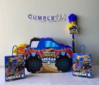 PIÑATA 60 CM MONSTER TRUCK AZUL
