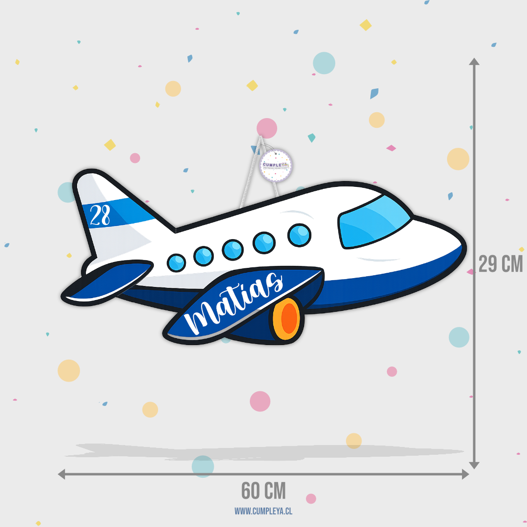 PIÑATA 60 CM AVION