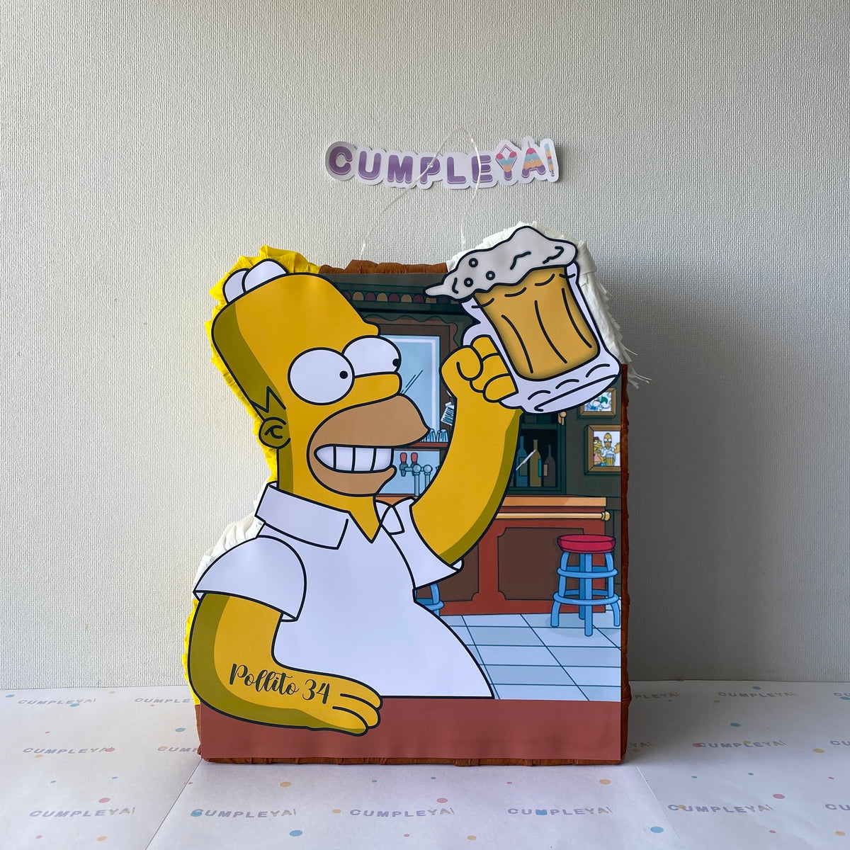 PIÑATA 40 CM HOMERO SIMPSON