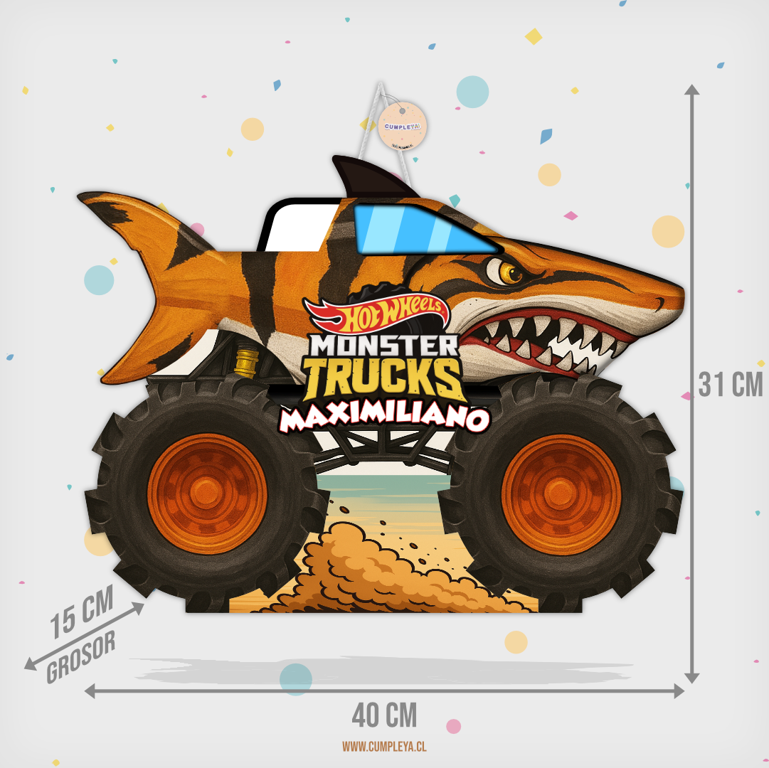 PIÑATA TIBURON TIGRE 40CM EXPRÉS