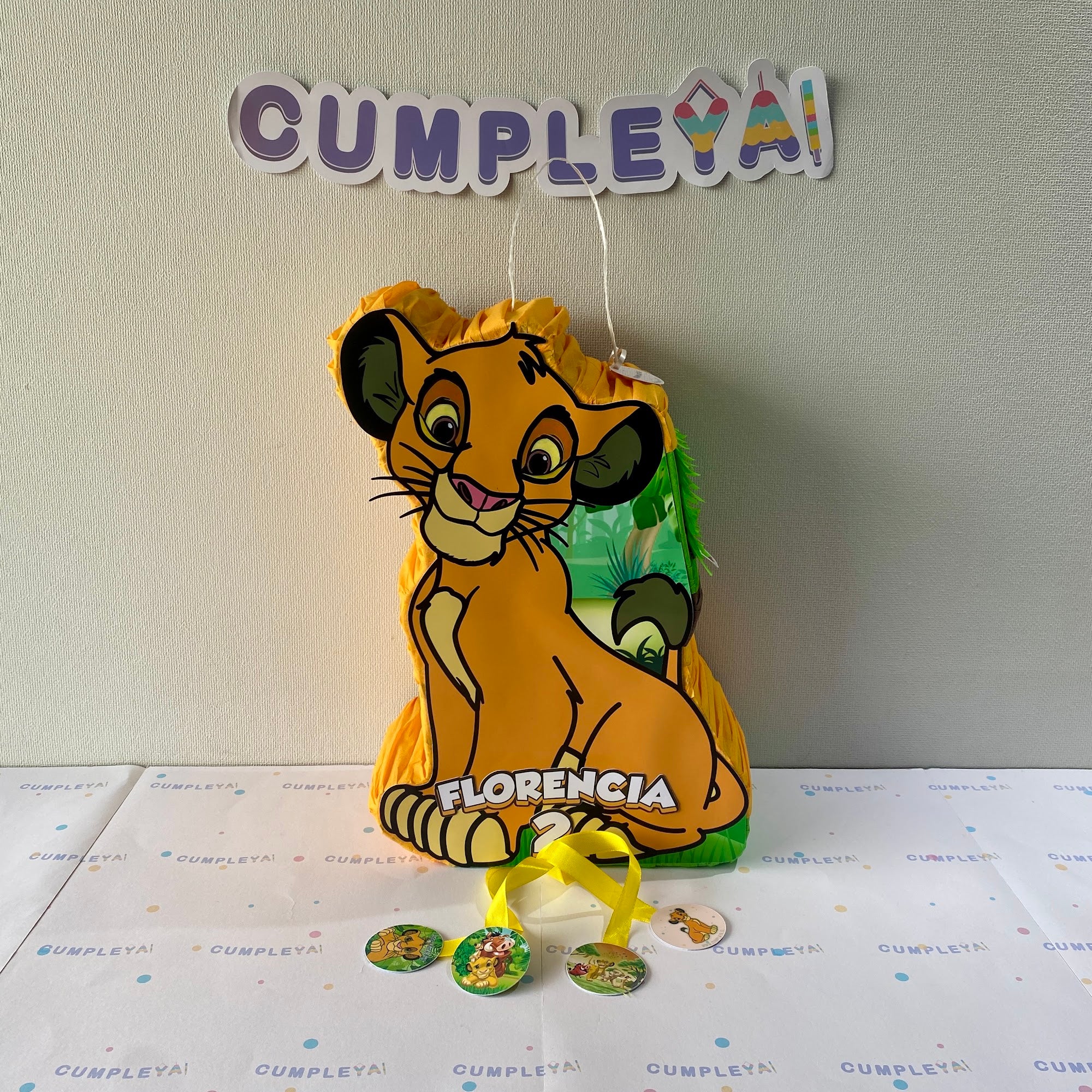 PIÑATA 40 CM SIMBA REY LEON