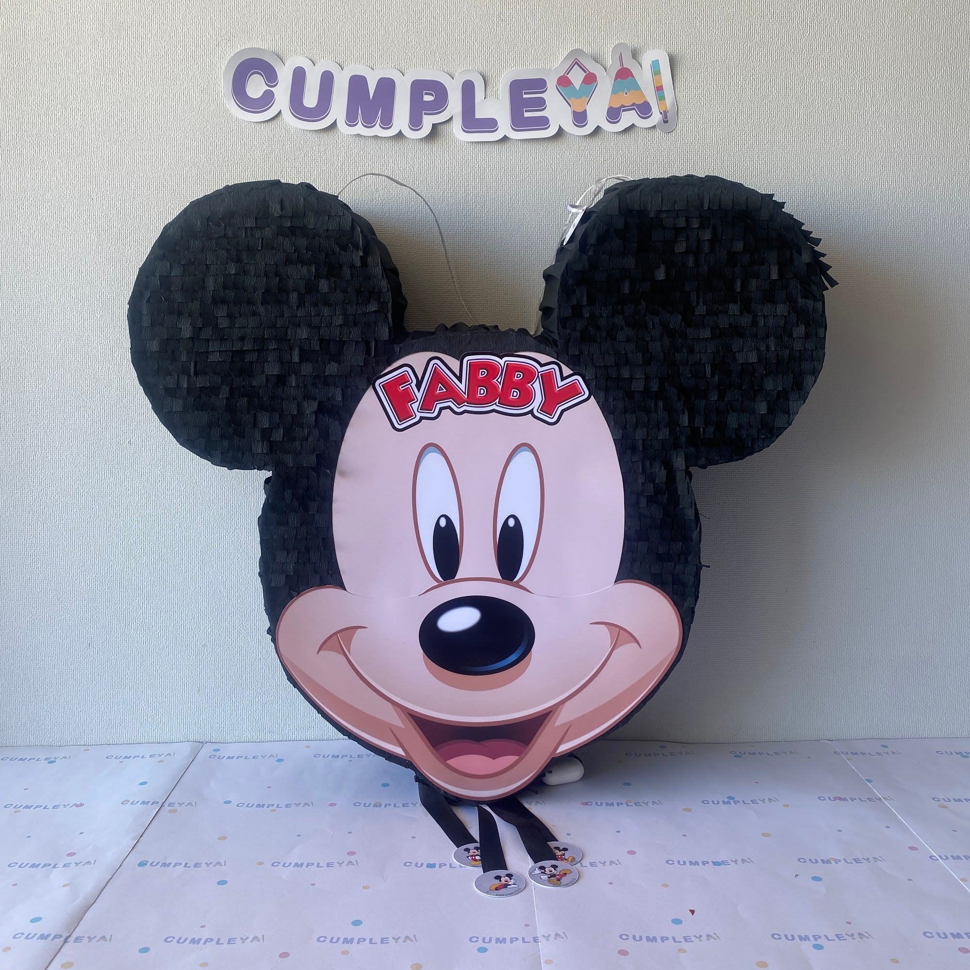 PIÑATA MICKEY MOUSE CABEZA 60CM PREMIUM