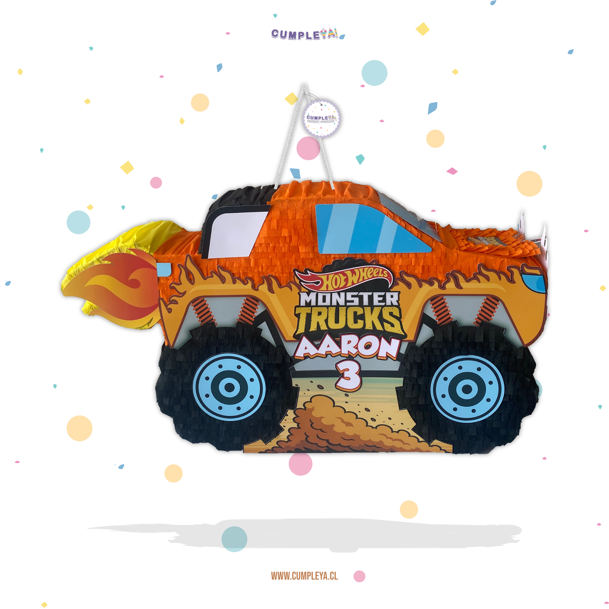 PIÑATA MONSTER TRUCK 60CM PREMIUM