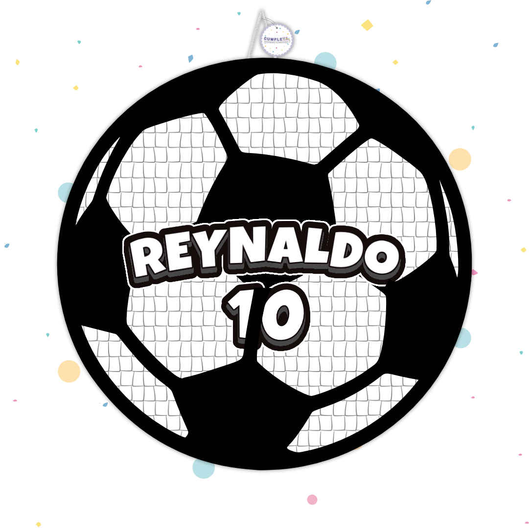 PIÑATA PELOTA DE FUTBOL 40CM PREMIUM