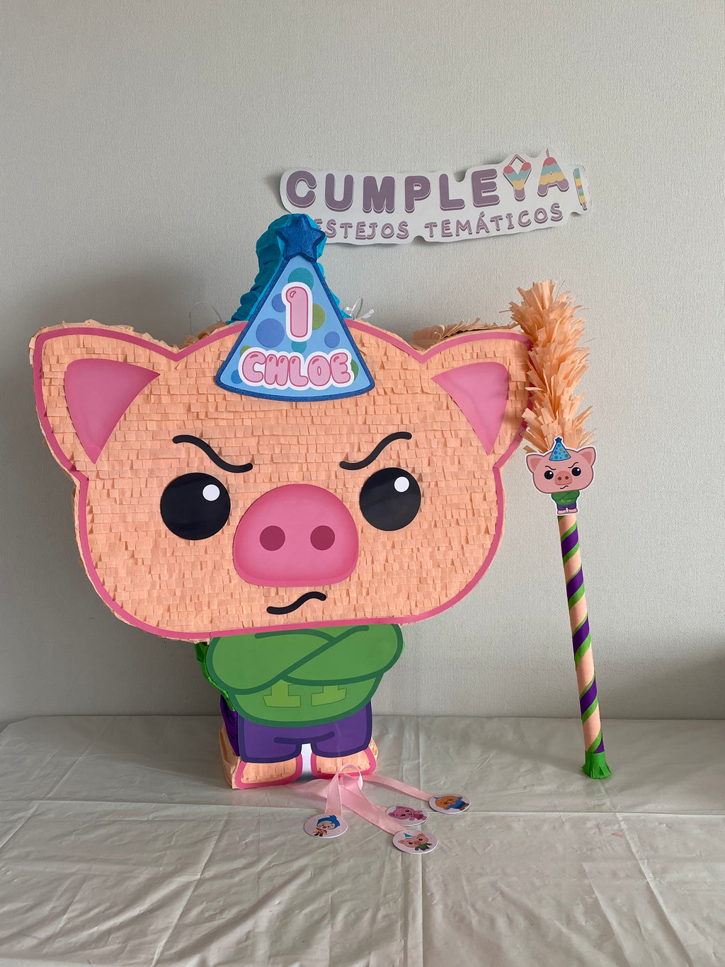 PIÑATA CERDITO HOGGIE 60CM PREMIUM