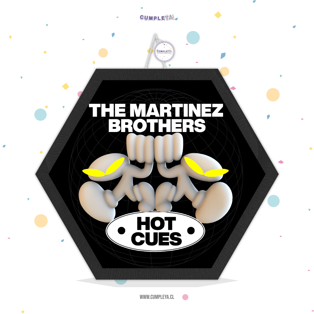 PIÑATA THE MARTINEZ BROTHERS HEXAGONAL EXPRÉS 40CM