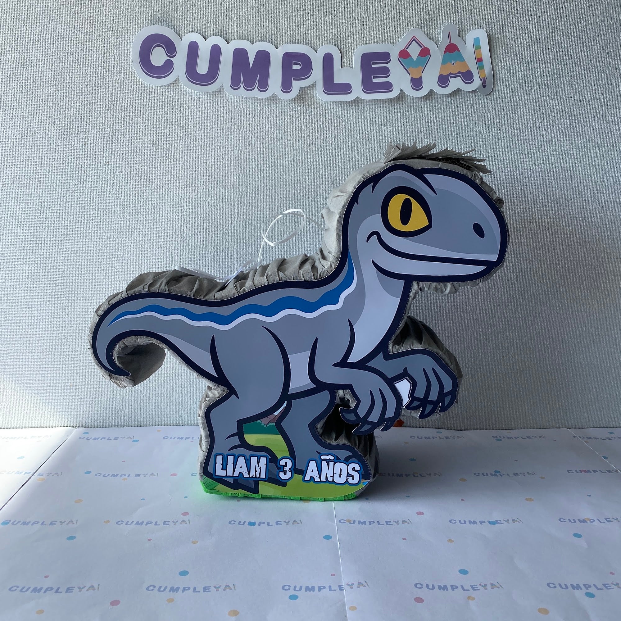 PIÑATA 40 CM VELOCIRRÁPTOR BLUE BEBÉ