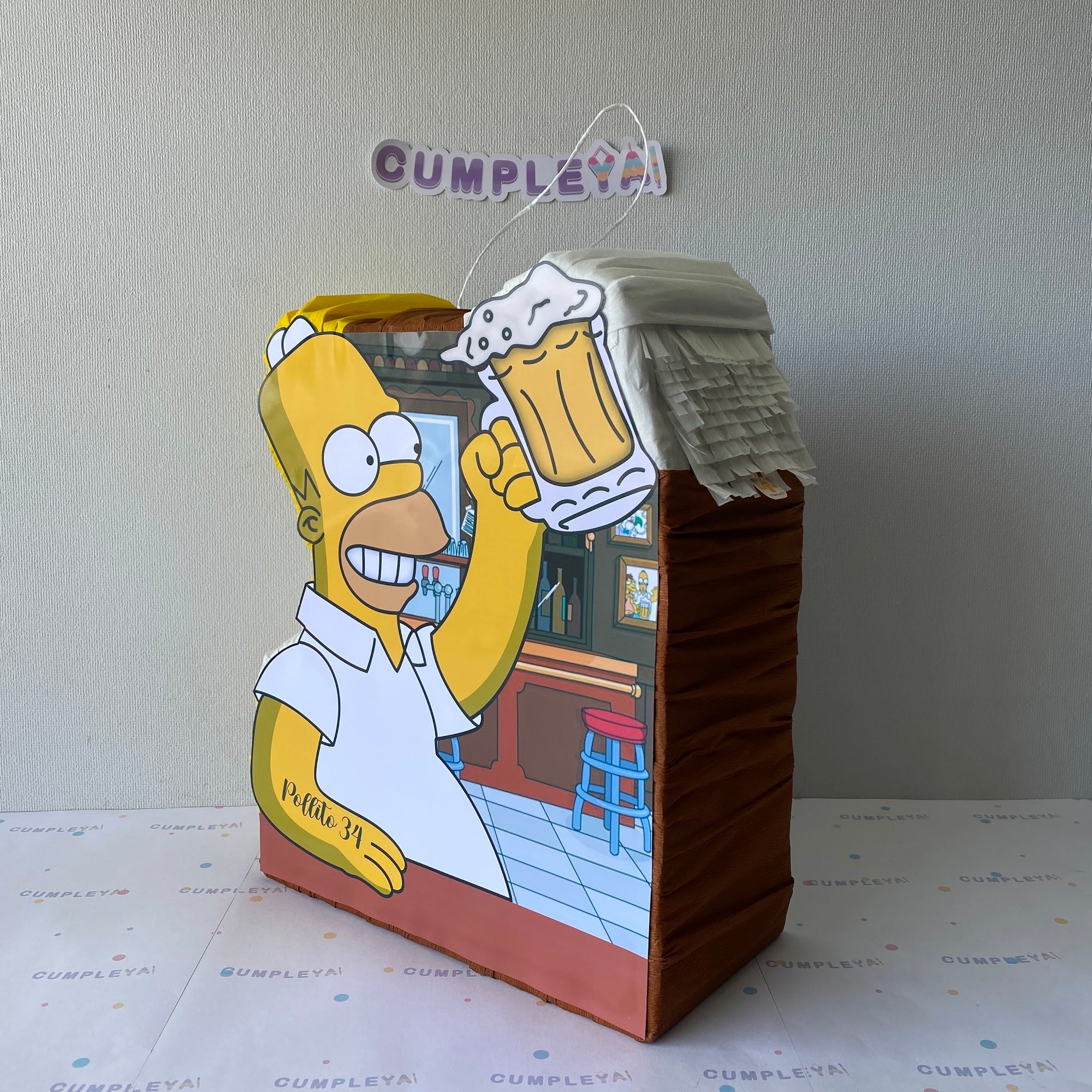 PIÑATA 40 CM HOMERO SIMPSON