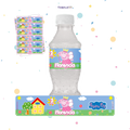 STICKER PARA BOTELLA 12 U PEPPA PIG HADA
