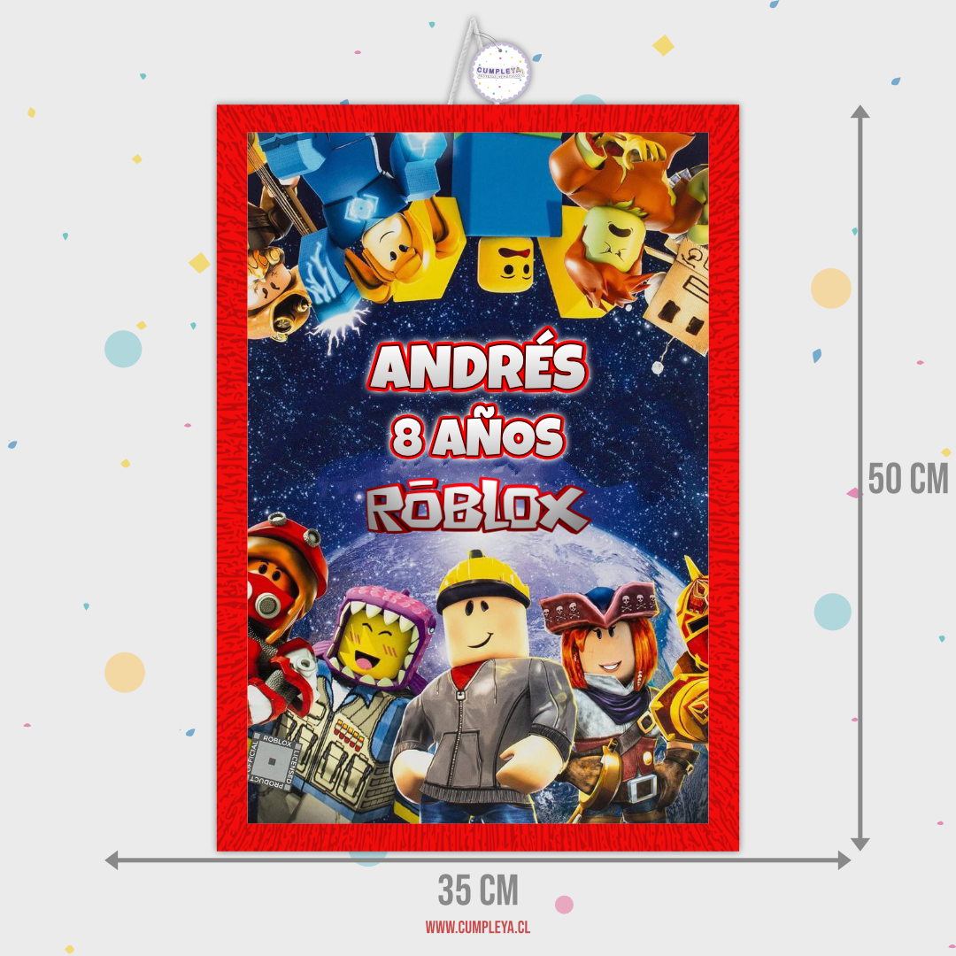 PIÑATA ROBLOX RECTANGULAR EXPRÉS 50CM