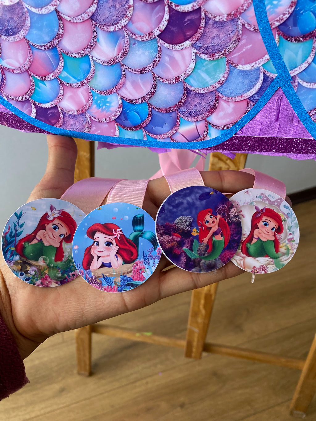 PIÑATA SIRENITA BEBE 60CM PREMIUM