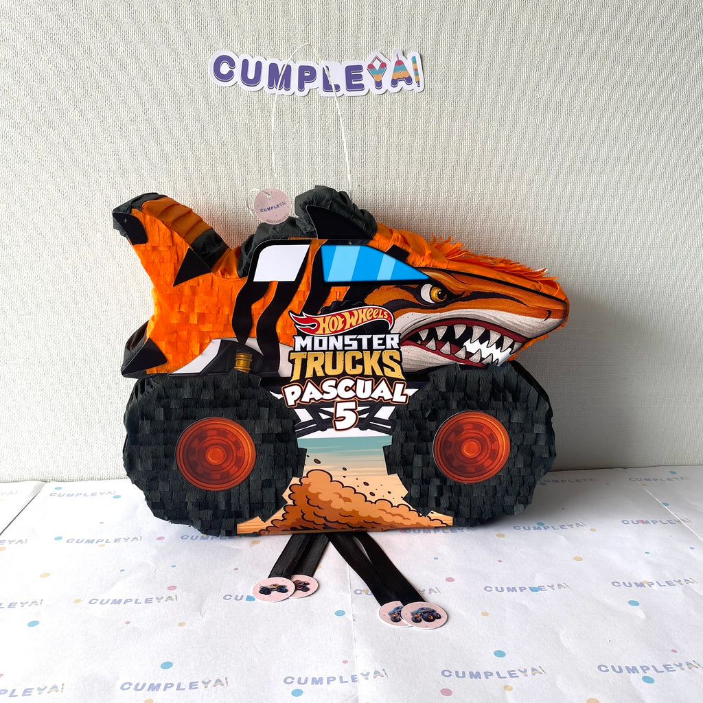 PIÑATA TIBURON MONSTER TRUCK 40CM PREMIUM