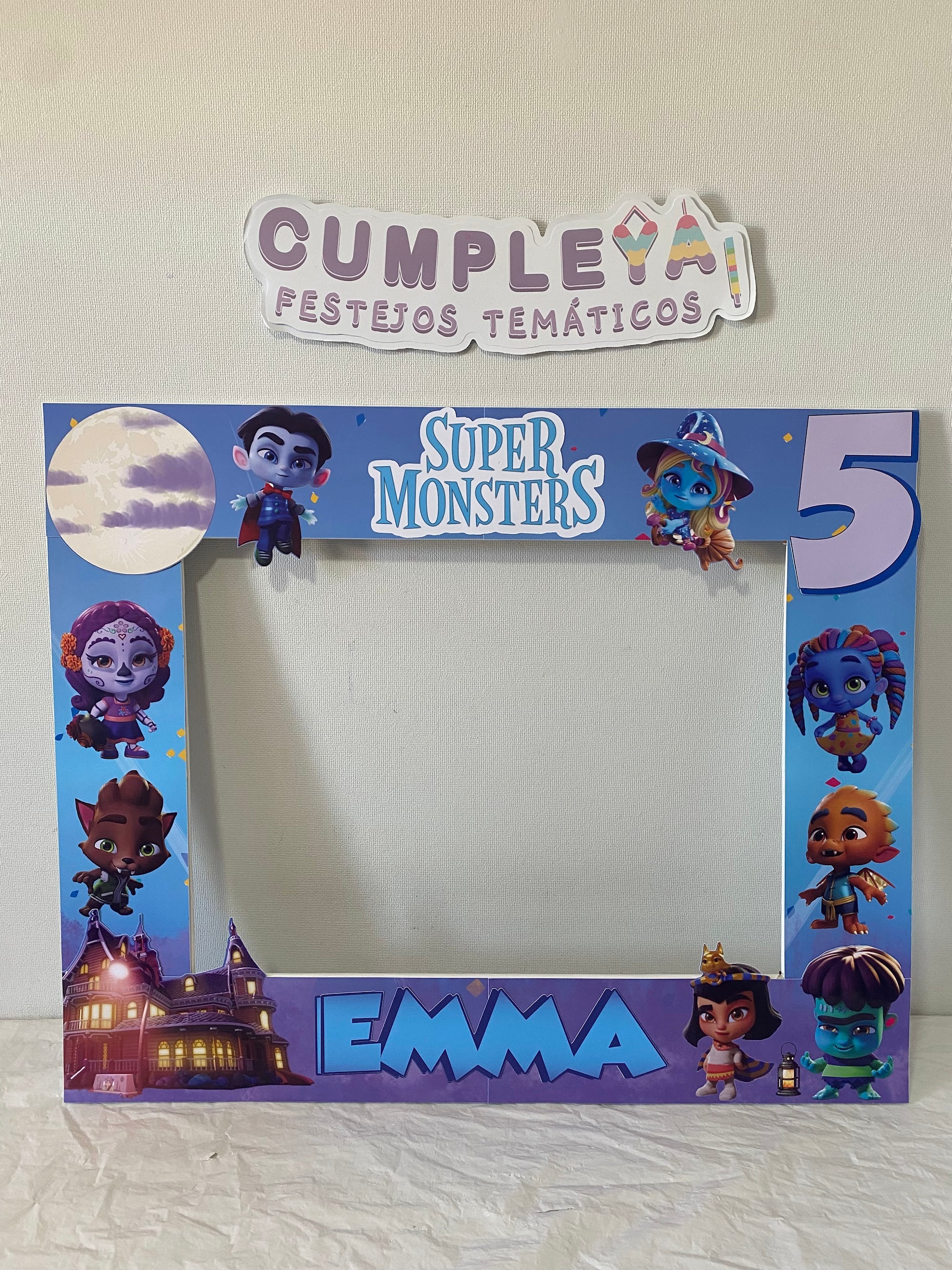 CUADRO SELFIE SUPERMONSTRUOS 77X55CM