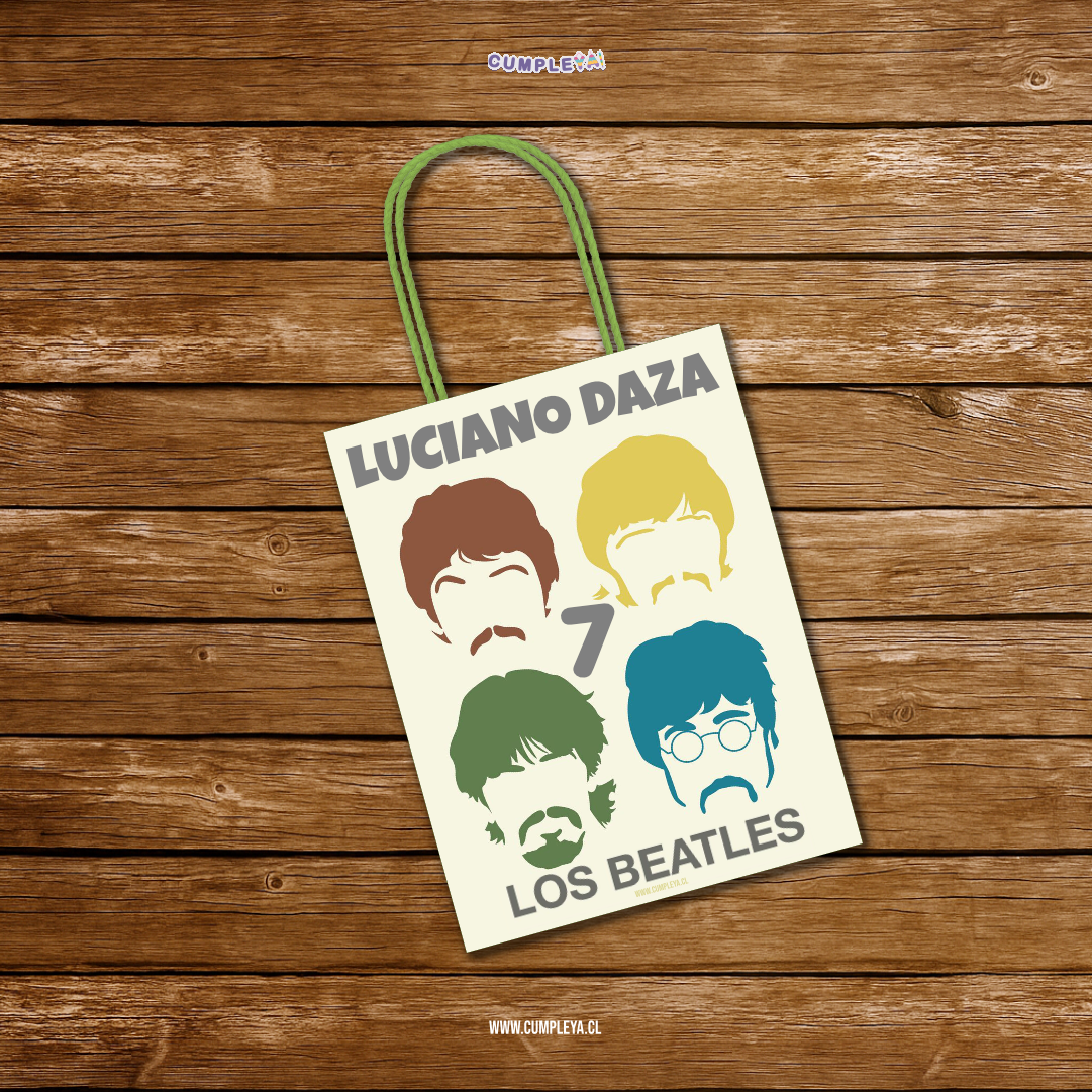 BOLSA SORPRESA 16 × 21 × 8 CM THE BEATLES