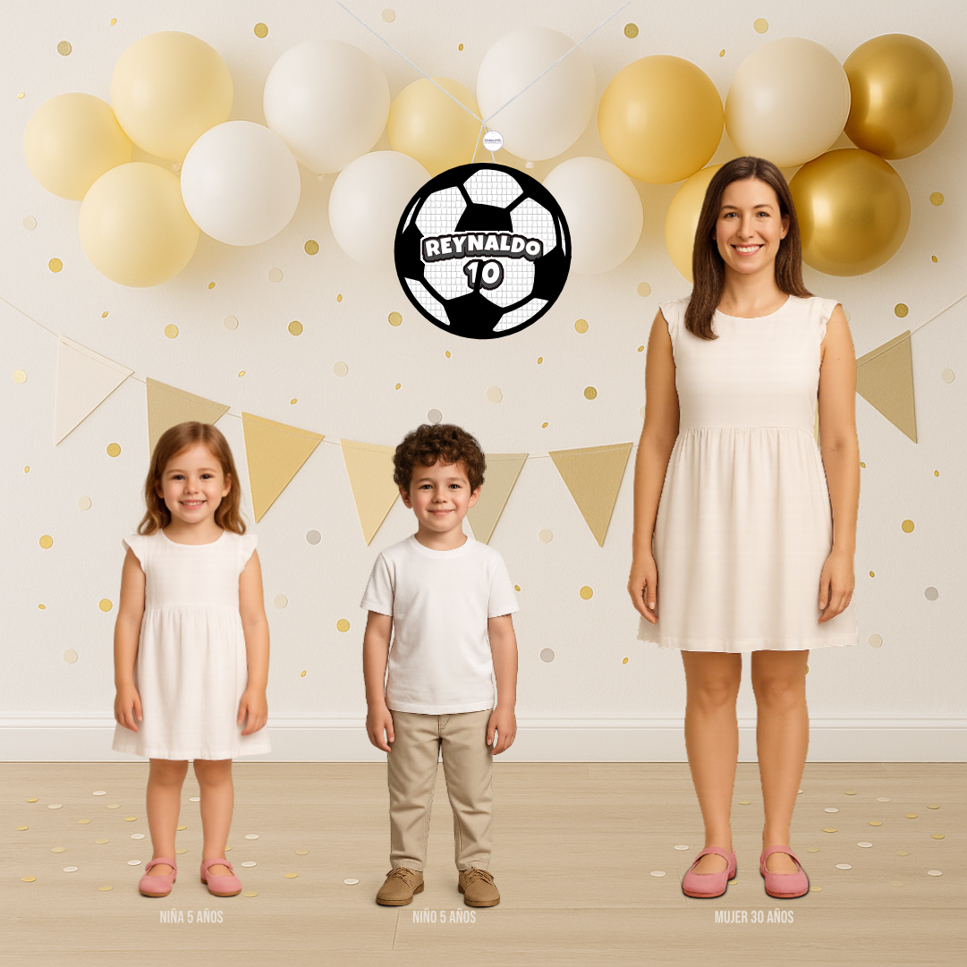 PIÑATA PELOTA DE FUTBOL 40CM PREMIUM