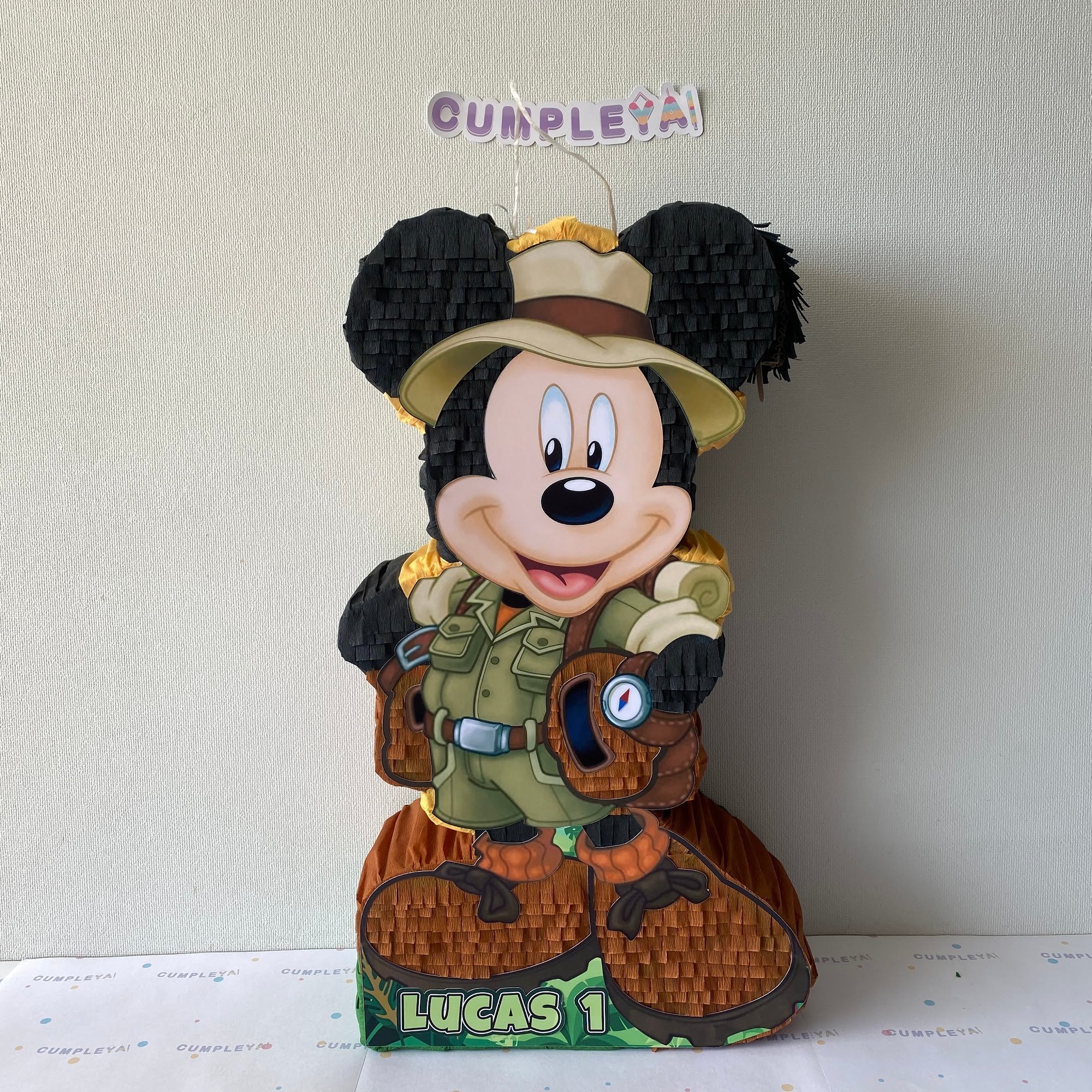 PIÑATA MICKEY SAFARI 60CM PREMIUM