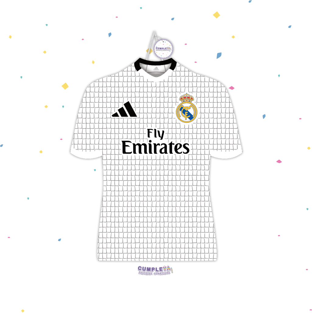 PIÑATA CAMISA REAL MADRID 60CM PREMIUM